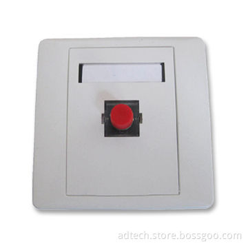 Fiber-optic Faceplate with 86 Types and One Port, Suitable for FC Simplex Adapter